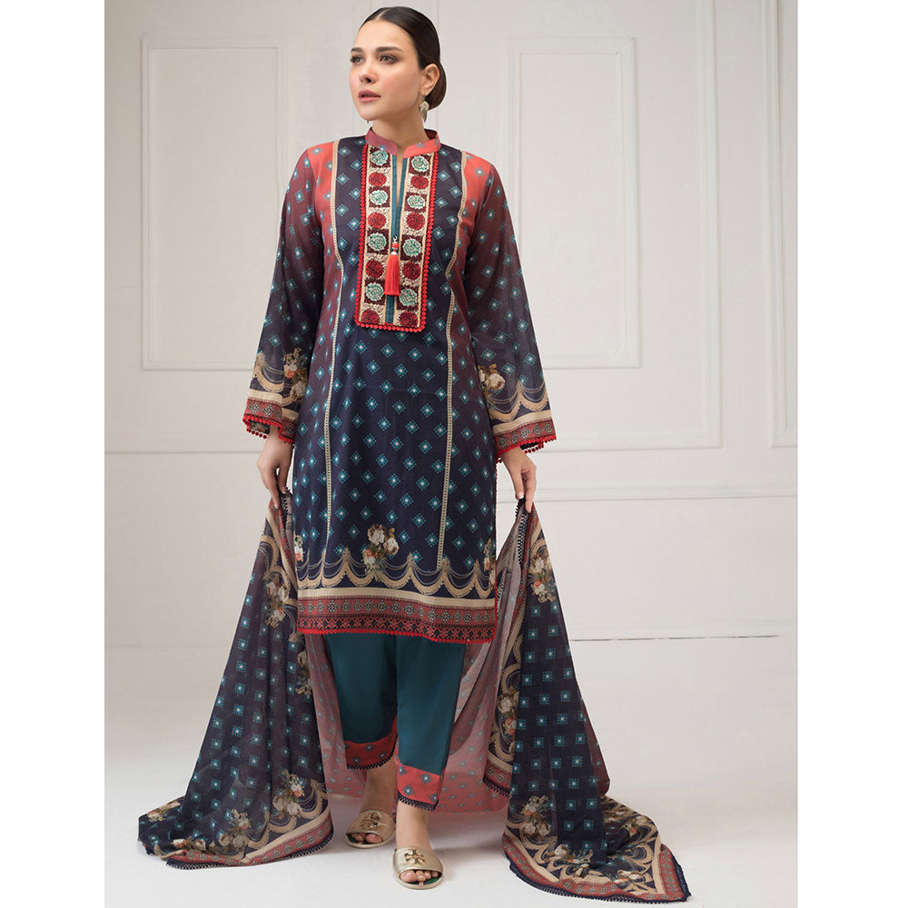 Regalia Printed Lawn 3 Piece Un-Stitched Suit - 05, Women, 3Pcs Shalwar Suit, Regalia Textiles, Chase Value