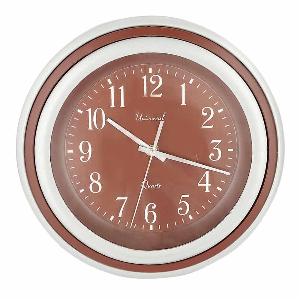 Analog Wall Clock 5000 - Brown, Home & Lifestyle, Wall Clocks And Alarms, Chase Value, Chase Value