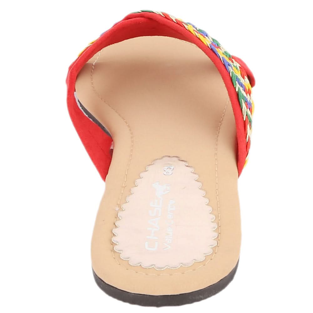 Women's Slipper 501 - Red, Women, Slippers, Chase Value, Chase Value