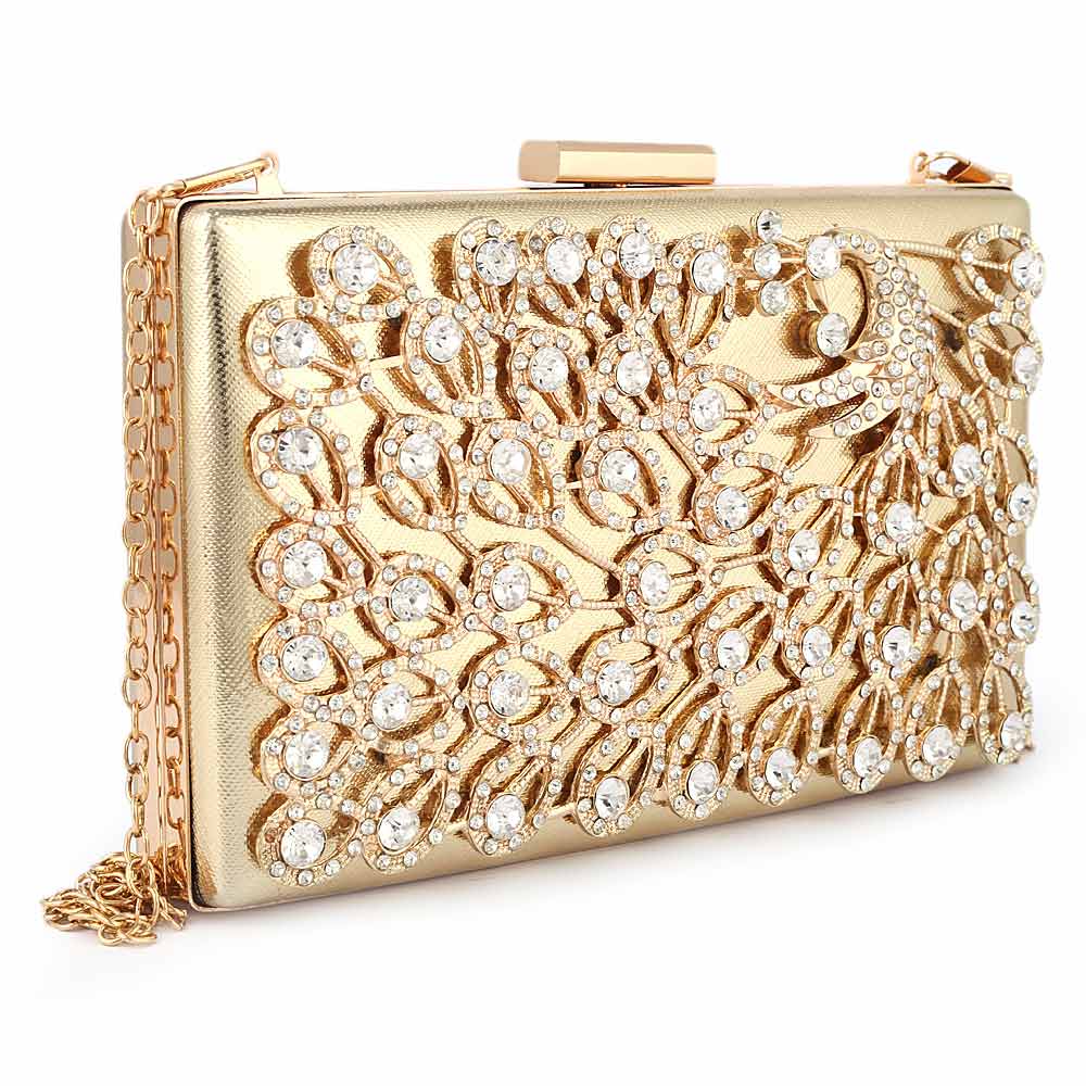 Women's Bridal Clutch (5143) - Gold, Women, Clutches, Chase Value, Chase Value