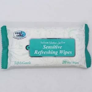 Cool&Cool Refreshing Wipes 20S Sensitive, Kids, Wipes, Chase Value, Chase Value