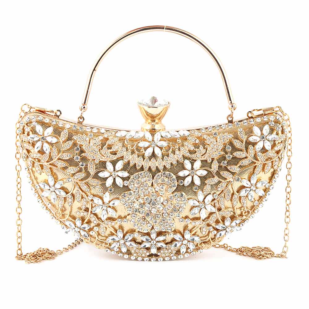 Women's Bridal Clutch (5082) - Gold, Women, Clutches, Chase Value, Chase Value