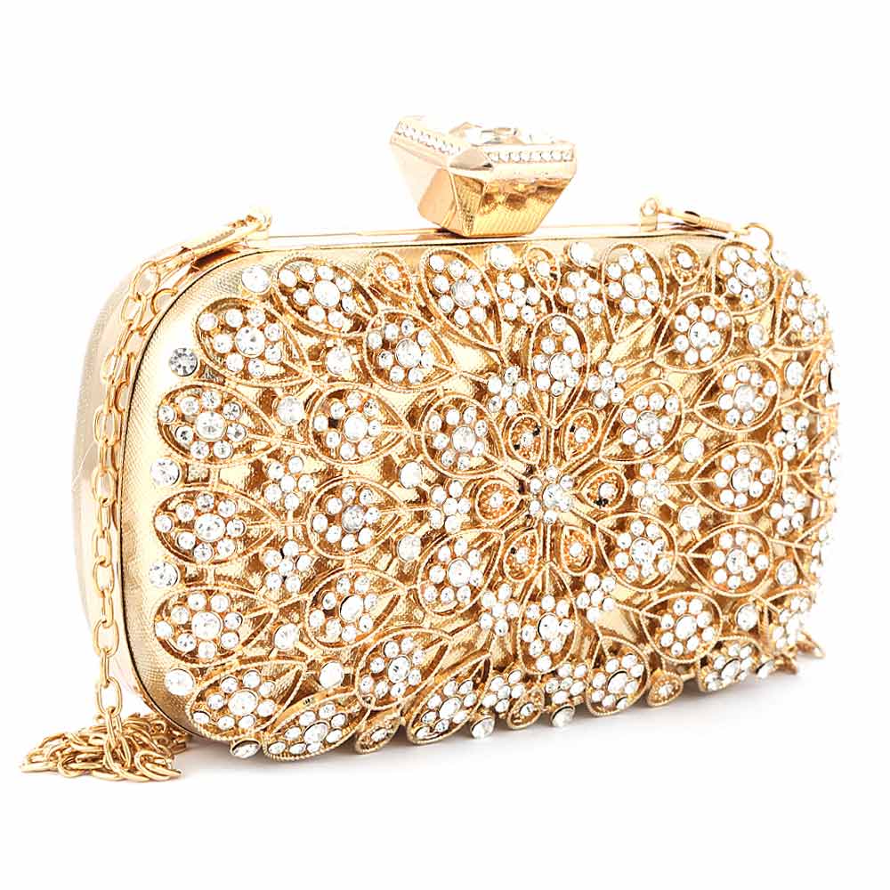 Women's Bridal Clutch (5117) - Gold, Women, Clutches, Chase Value, Chase Value