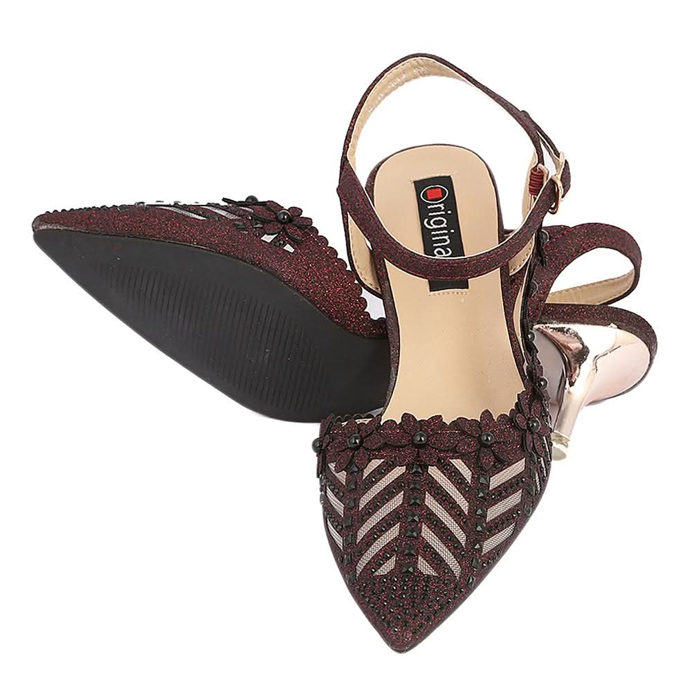 Women's Fancy Heel (528-394) - Maroon, Women, Heels, Chase Value, Chase Value