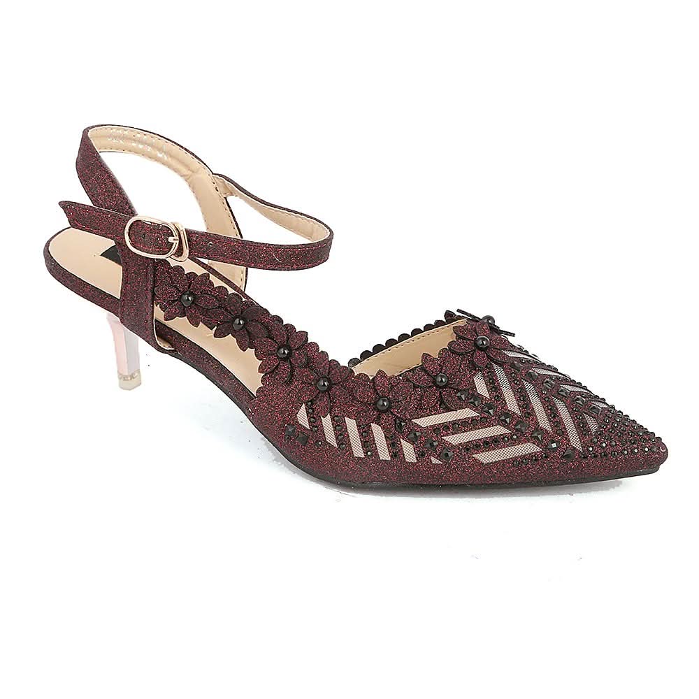 Women's Fancy Heel (528-394) - Maroon, Women, Heels, Chase Value, Chase Value