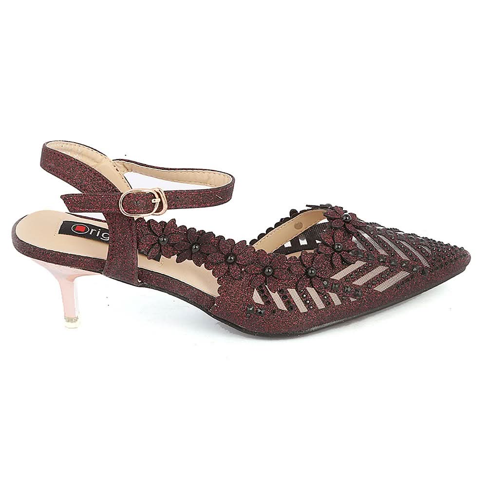 Women's Fancy Heel (528-394) - Maroon, Women, Heels, Chase Value, Chase Value