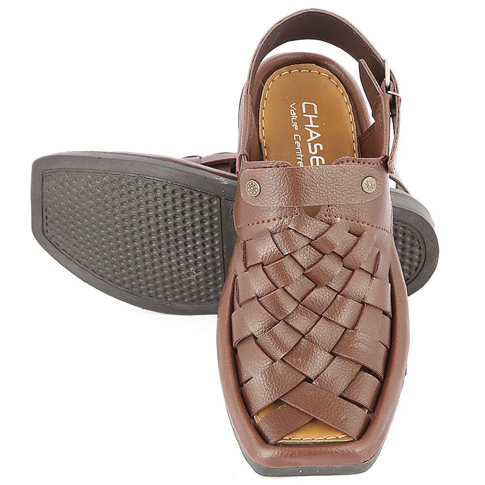 Men's Sandal 5506 - Brown, Men, Sandals, Chase Value, Chase Value