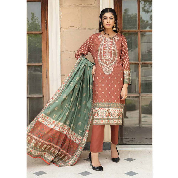 Shajar Linen Digital Printed & Embroidered 3 Pcs Un-Stitched Suit - 5522, Women, 3Pcs Shalwar Suit, Rashid Textiles, Chase Value