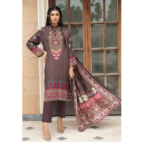Shajar Linen Digital Printed & Embroidered 3 Pcs Un-Stitched Suit - 5524, Women, 3Pcs Shalwar Suit, Rashid Textiles, Chase Value