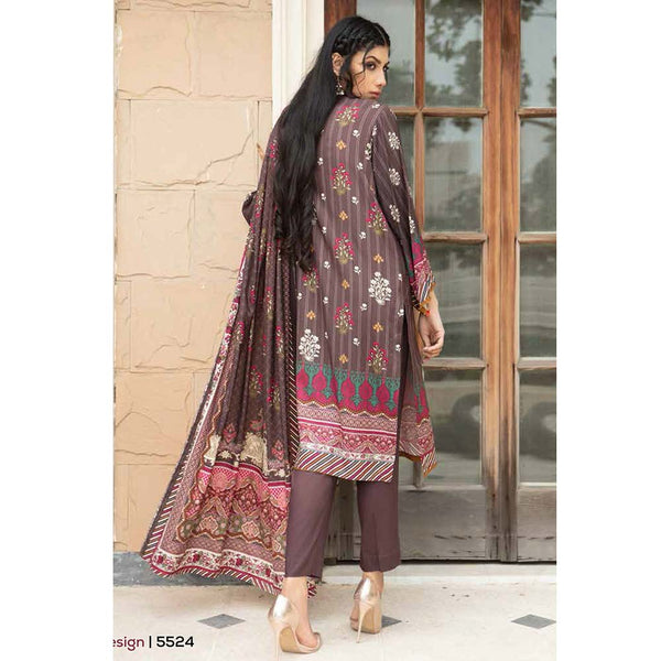 Shajar Linen Digital Printed & Embroidered 3 Pcs Un-Stitched Suit - 5524, Women, 3Pcs Shalwar Suit, Rashid Textiles, Chase Value