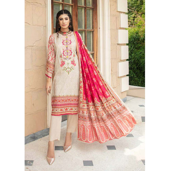 Shajar Linen Digital Printed & Embroidered 3 Pcs Un-Stitched Suit - 5525, Women, 3Pcs Shalwar Suit, Rashid Textiles, Chase Value