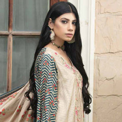 Shajar Linen Digital Printed & Embroidered 3 Pcs Un-Stitched Suit - 5527, Women, 3Pcs Shalwar Suit, Rashid Textiles, Chase Value