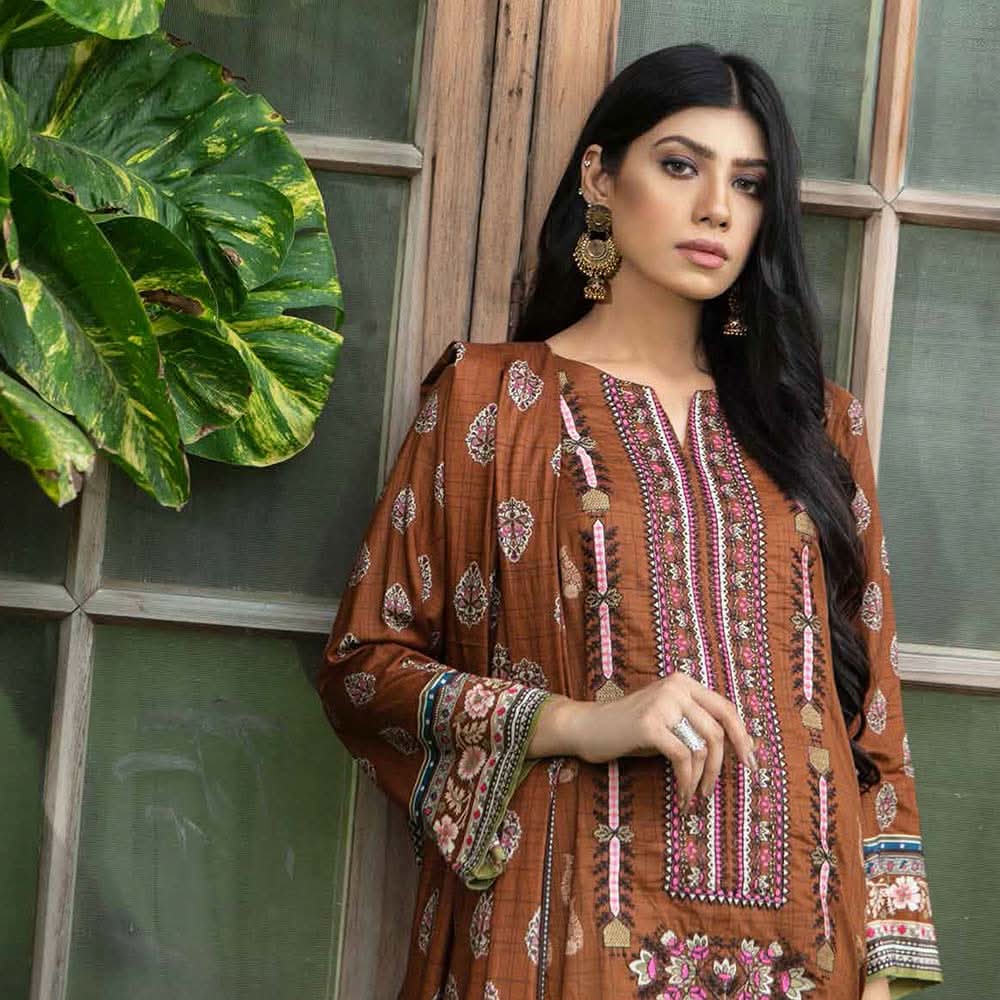 Shajar Linen Digital Printed & Embroidered 3 Pcs Un-Stitched Suit - 5529, Women, 3Pcs Shalwar Suit, Rashid Textiles, Chase Value
