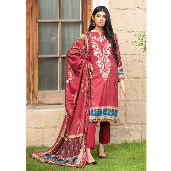 Shajar Linen Digital Printed & Embroidered 3 Pcs Un-Stitched Suit - 5530, Women, 3Pcs Shalwar Suit, Rashid Textiles, Chase Value