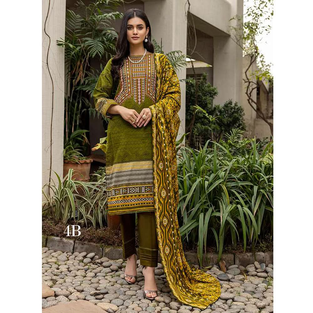 Anum Printed Lawn Unstitiched 3Pcs Suit V1 - A-5, Women, 3Pcs Shalwar Suit, Al-Zohaib Textiles, Chase Value