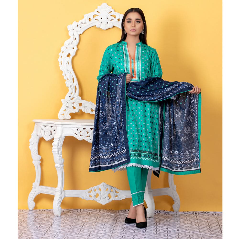 Sahil Printed Lawn V 1 3 Pcs Un-Stitched Suit - 5-A, Women, 3Pcs Shalwar Suit, ZS Textiles, Chase Value