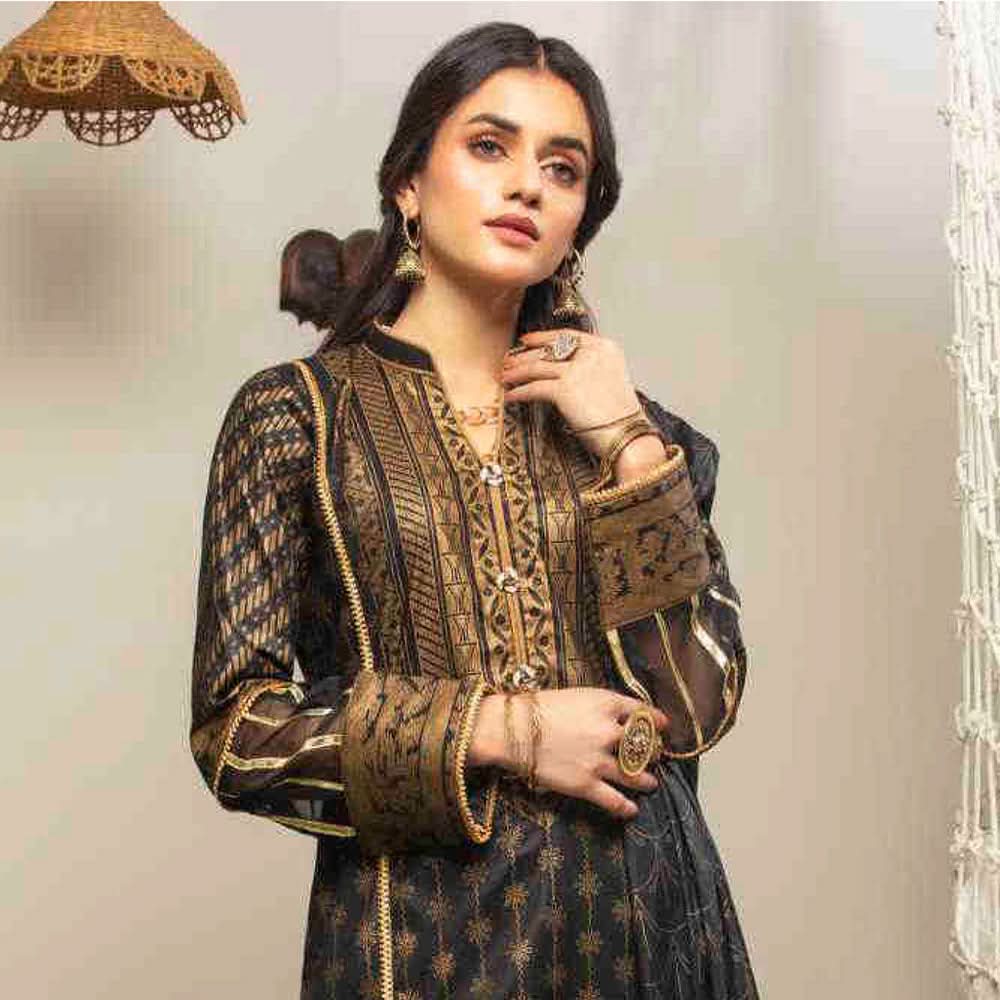 AL Zohaib Monsoon Cotton Gold Print unstitched 3pc Suit, Women, 3Pcs Shalwar Suit, Al-Zohaib Textiles, Chase Value