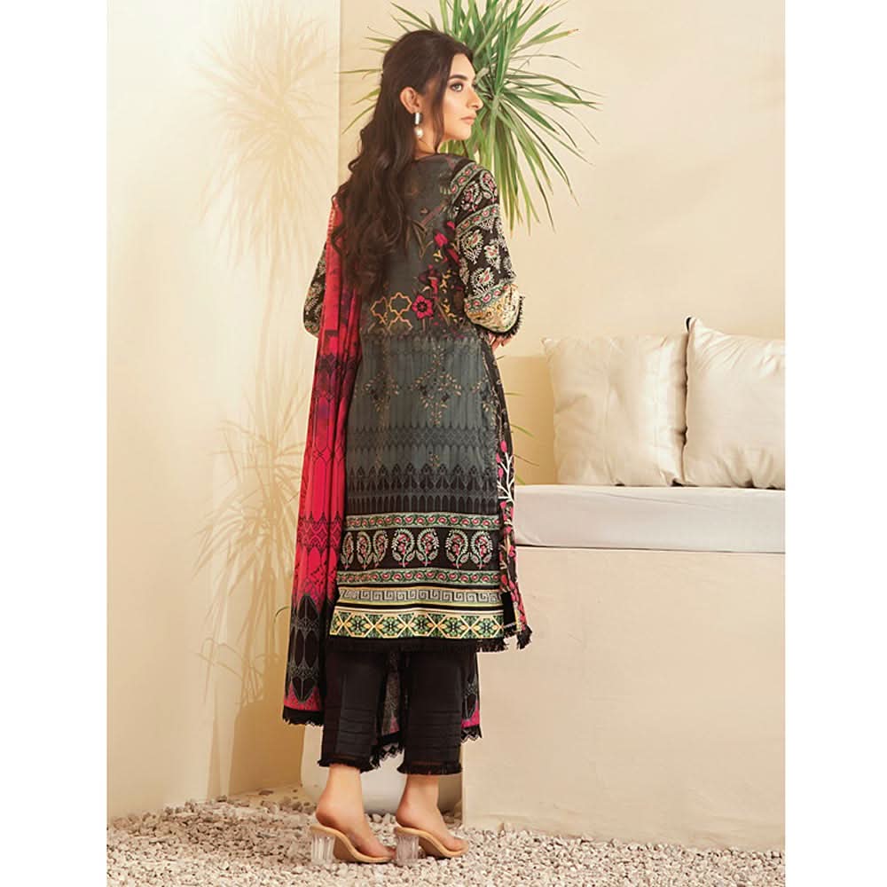 Monsoon Printed Lawn 3 Pcs Un-Stitched Suit Vol 3 - 5-B, Women, 3Pcs Shalwar Suit, Al-Zohaib Textiles, Chase Value