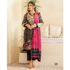 Monsoon Printed Lawn 3 Pcs Un-Stitched Suit Vol 3 - 5-B, Women, 3Pcs Shalwar Suit, Al-Zohaib Textiles, Chase Value
