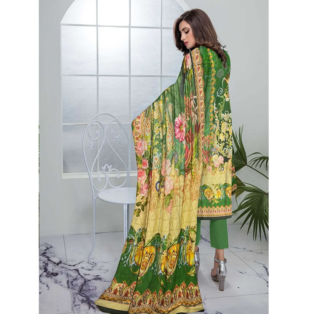 Riwayat Cottrell Digital Printed Linen 3 Pcs Un-Stitched Suit - 05, Women, 3Pcs Shalwar Suit, Ulfat Textile, Chase Value