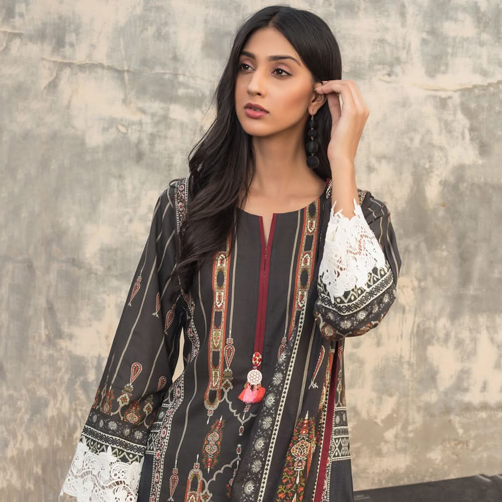 Salina Digital Printed Cotton 3 Pcs Un-Stitched Suit Vol 1 - 5, Women, 3Pcs Shalwar Suit, Regalia Textiles, Chase Value