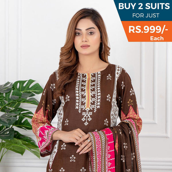 Sahil Printed Lawn V 3 3 Pcs Un-Stitched Suit - 5, Women, 3Pcs Shalwar Suit, ZS Textiles, Chase Value