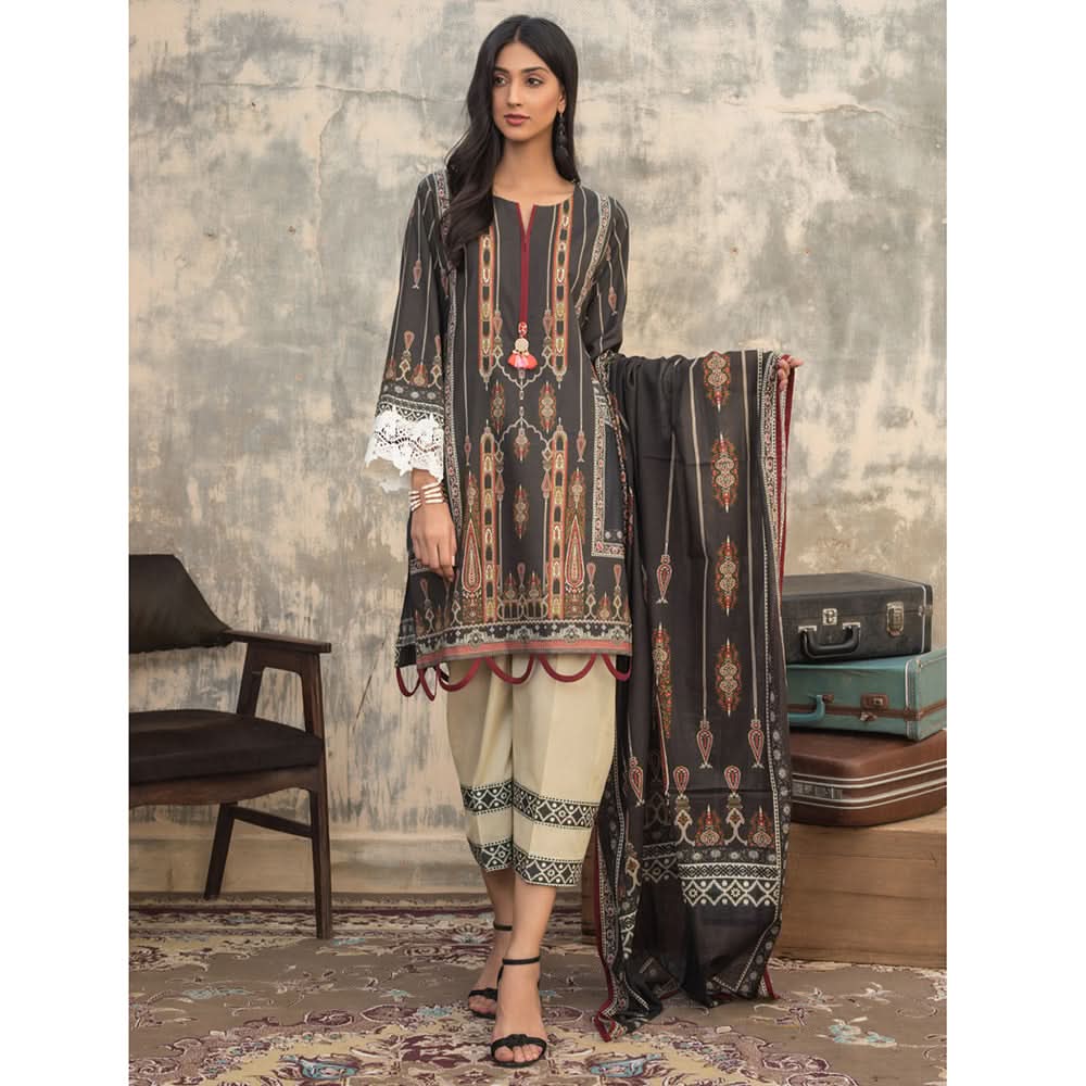 Salina Digital Printed Cotton 3 Pcs Un-Stitched Suit Vol 1 - 5, Women, 3Pcs Shalwar Suit, Regalia Textiles, Chase Value