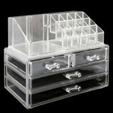 Acrylic Cosmetic Makeup Organizer Storage Box - White, Home & Lifestyle, Storage Boxes, Chase Value, Chase Value