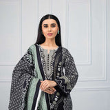 Salina Black & White Printed Lawn 3 Piece Un-Stitched Suit - 05, Women, 3Pcs Shalwar Suit, Regalia Textiles, Chase Value