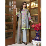 Zmaria Embroidered Lawn Un-Stitched Suit - 5A, Women, 3Pcs Shalwar Suit, ZS Textiles, Chase Value