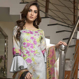 Zmaria Embroidered Lawn Un-Stitched Suit - 5B, Women, 3Pcs Shalwar Suit, ZS Textiles, Chase Value