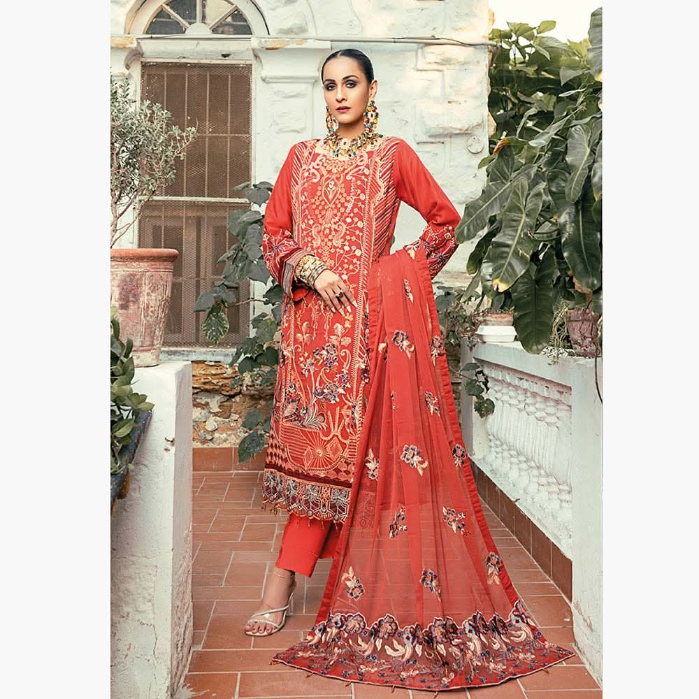 Schick Eman Embroidered Lucxury 3Pcs Unstitched Suit - 6, Women, 3Pcs Shalwar Suit, Schick Creation, Chase Value