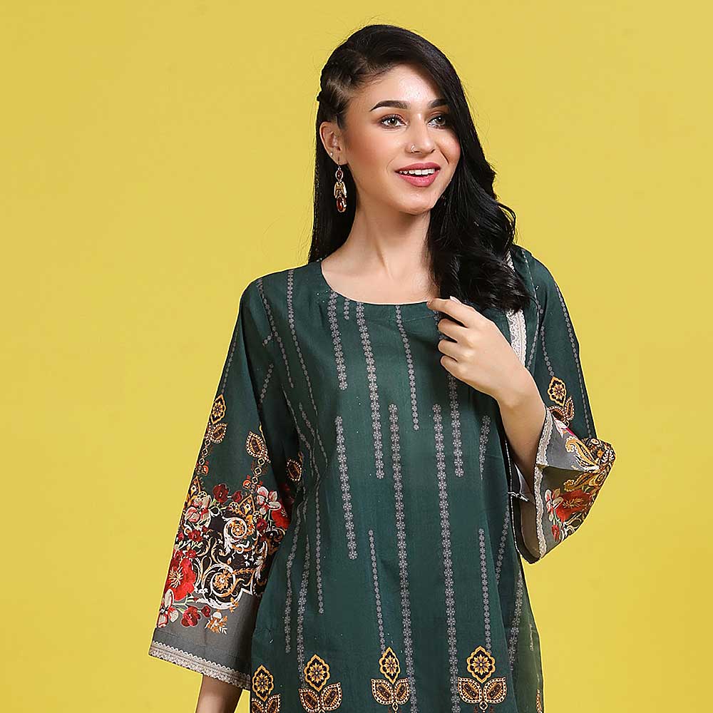 Regalia Tunic Printed Cambric Lawn Un-Stitched Kurti Vol 2 - 06, Women, Unstitched Kurti, Regalia Textiles, Chase Value