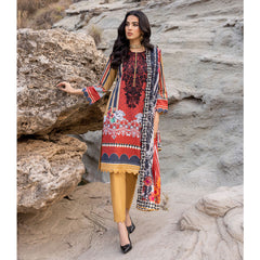 Iman Emboroidered Un-Stitched 3Pcs Suit - 06, Women, 3Pcs Shalwar Suit, Regalia Textiles, Chase Value
