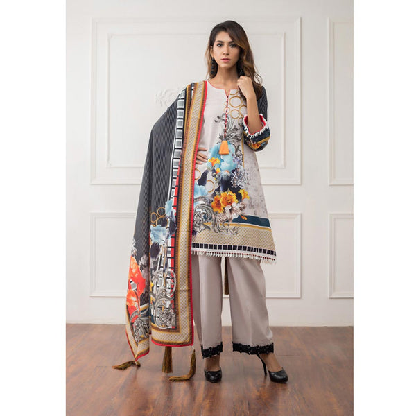 Salina Digital Printed Khaddar 3 Pcs Un-Stitched Suit - 06, Women, 3Pcs Shalwar Suit, Regalia Textiles, Chase Value