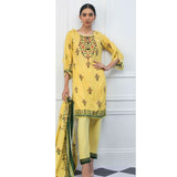 Signature Icon Printed Lawn 3 Piece Un-Stitched Suit Vol 2 - 3 B, Women, 3Pcs Shalwar Suit, ZS Textiles, Chase Value