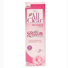 All Clear Remover Cream Rosette 120gm, Beauty & Personal Care, Hair Removal, Chase Value, Chase Value