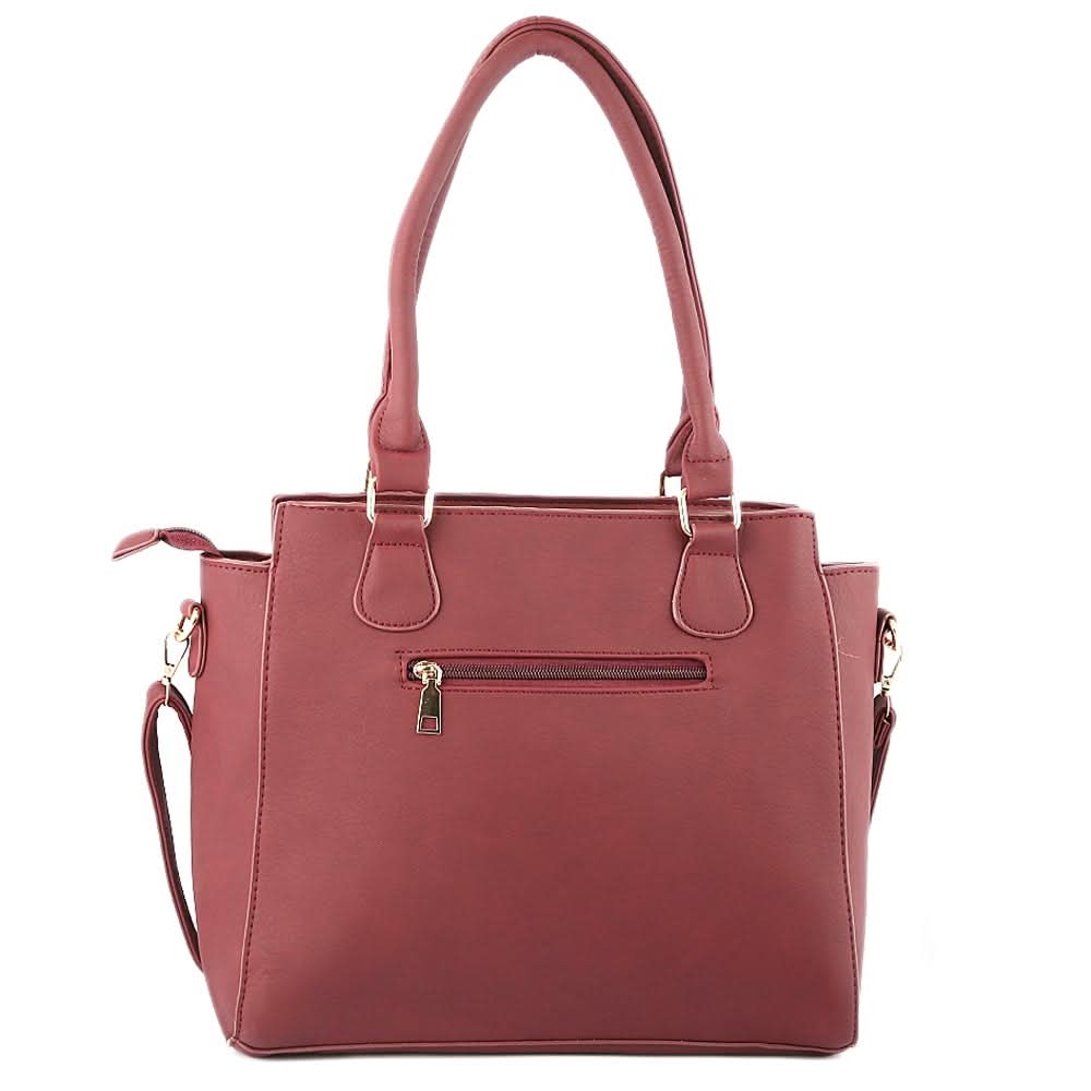 Women's Handbag 2 Pcs (6014) - Maroon, Women, Bags, Chase Value, Chase Value