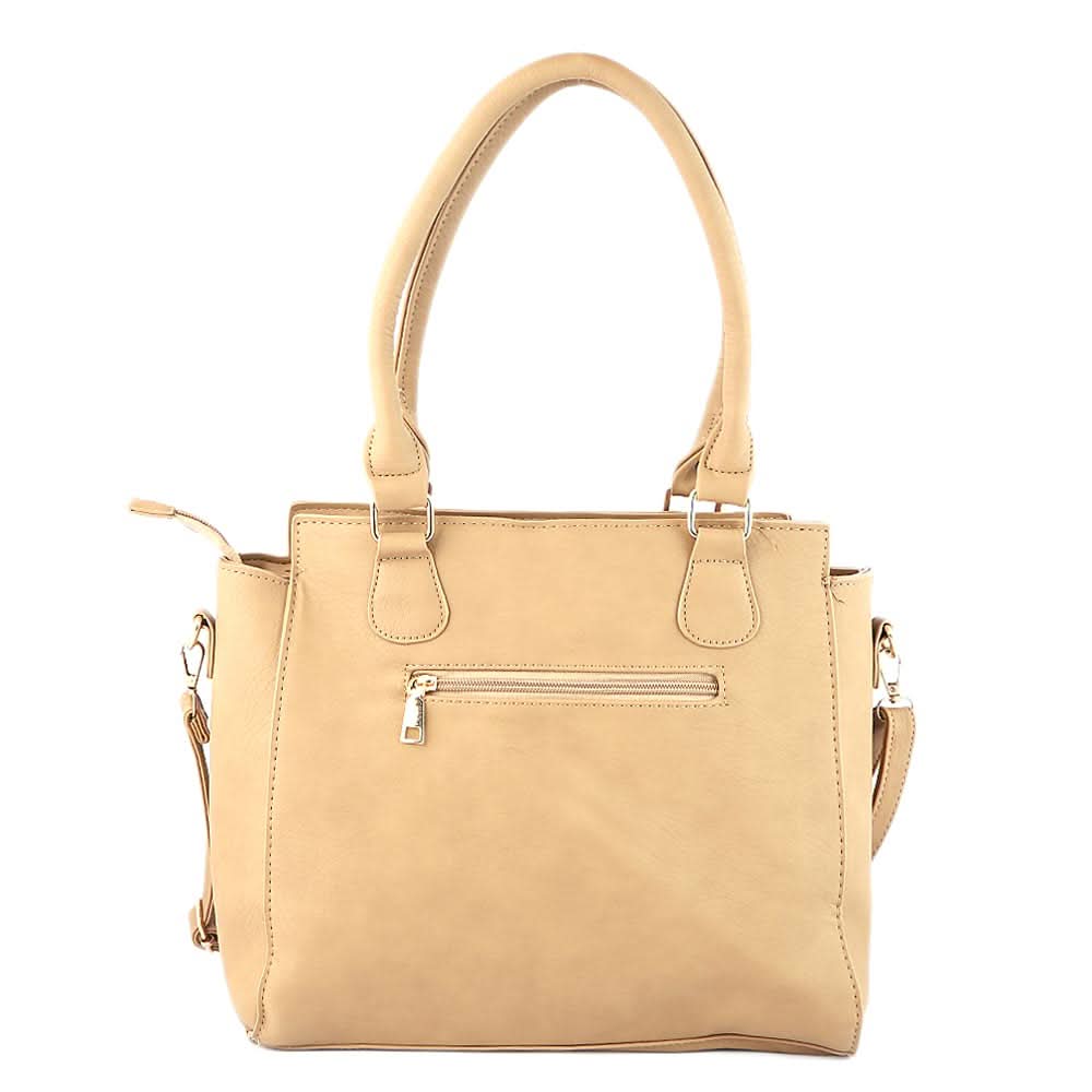 Women's Handbag 2 Pcs (6014) - Khaki, Women, Bags, Chase Value, Chase Value