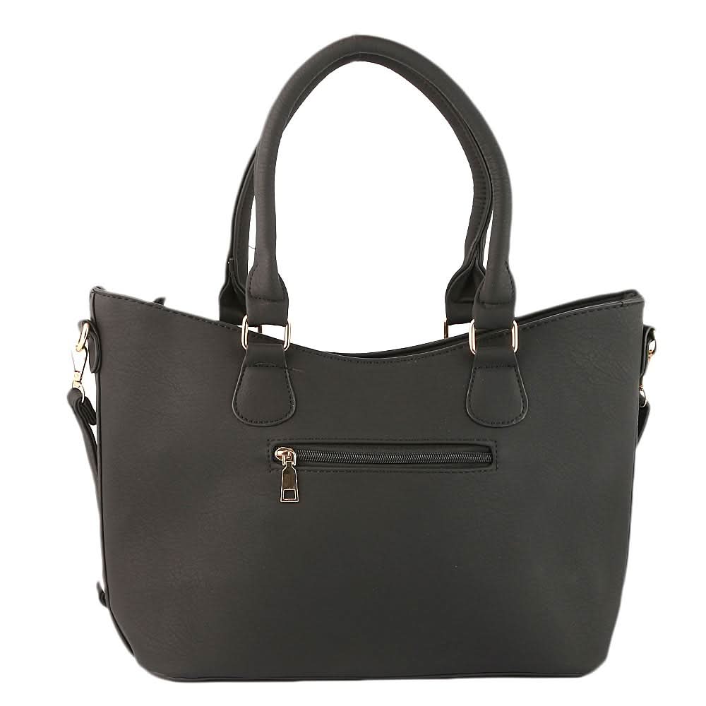 Women's Handbag 2 Pcs (6015) - Black, Women, Bags, Chase Value, Chase Value