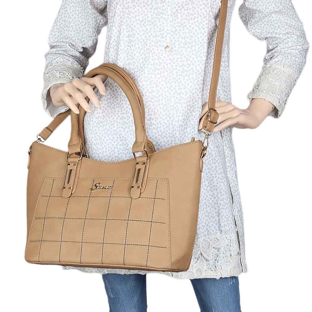 Women's Handbag 2 Pcs (6015) - Khaki, Women, Bags, Chase Value, Chase Value