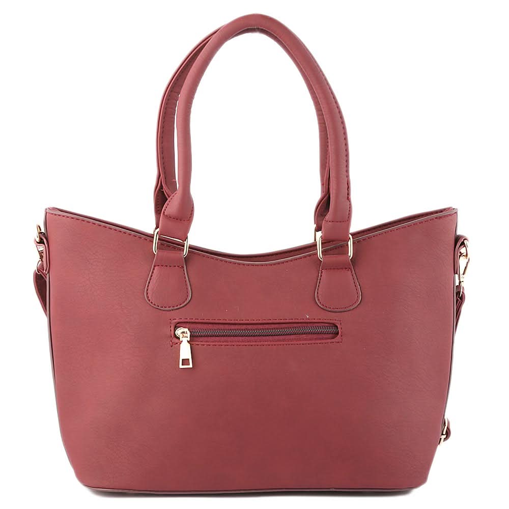 Women's Handbag 2 Pcs (6015) - Maroon, Women, Bags, Chase Value, Chase Value