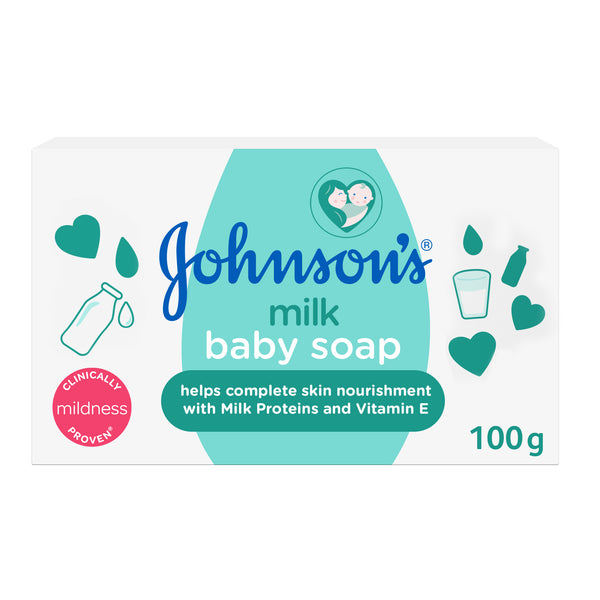Johnsons Baby Soap Milk  -100gm, Bath Accessories, Chase Value, Chase Value