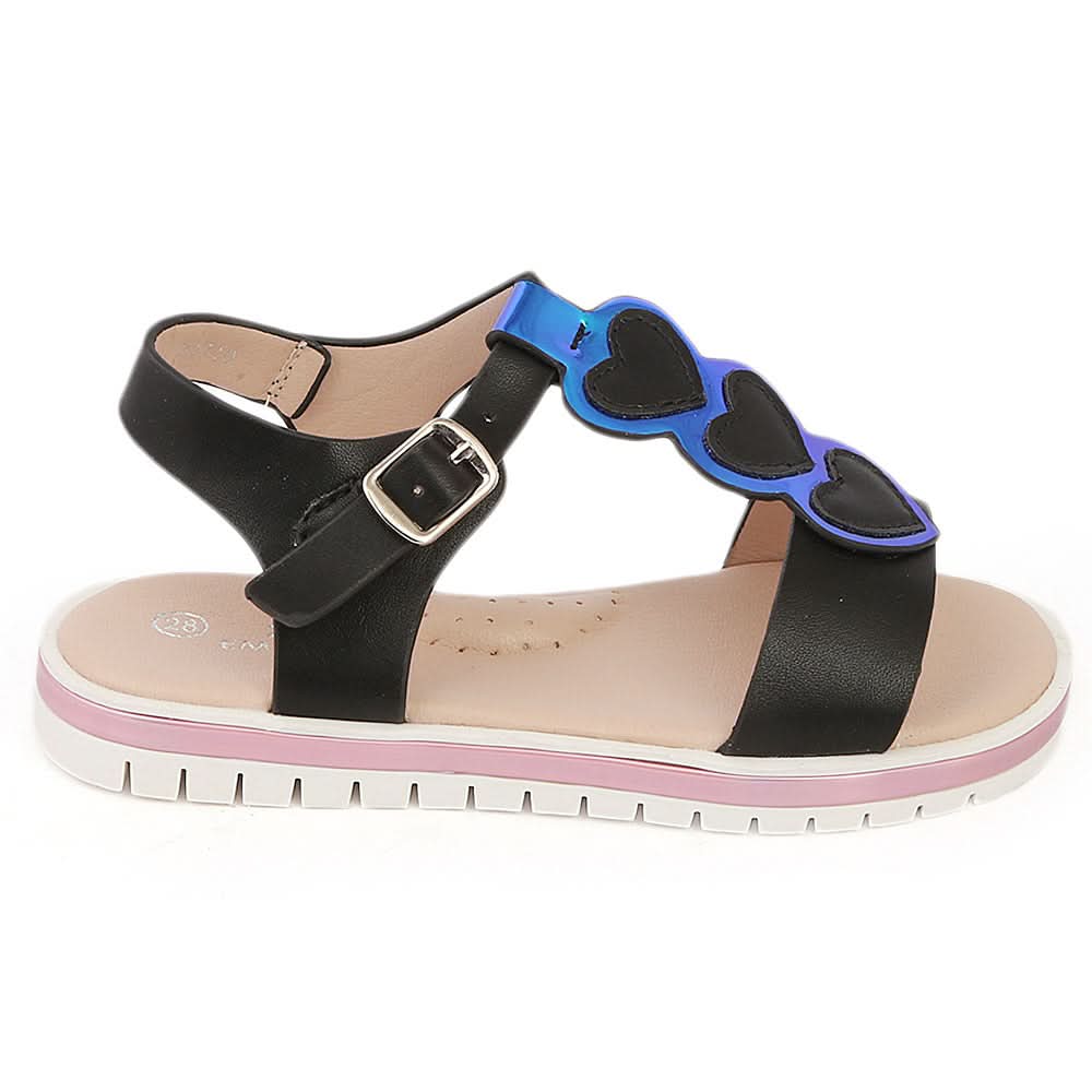 Girls Fancy Sandal (61710) - Black, Kids, Girls Sandals, Chase Value, Chase Value