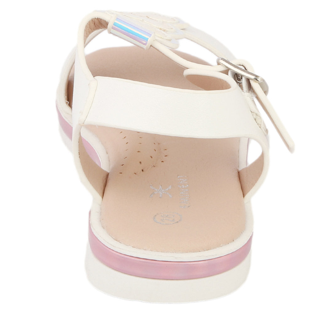 Girls Fancy Sandal (61710) - White, Kids, Girls Sandals, Chase Value, Chase Value