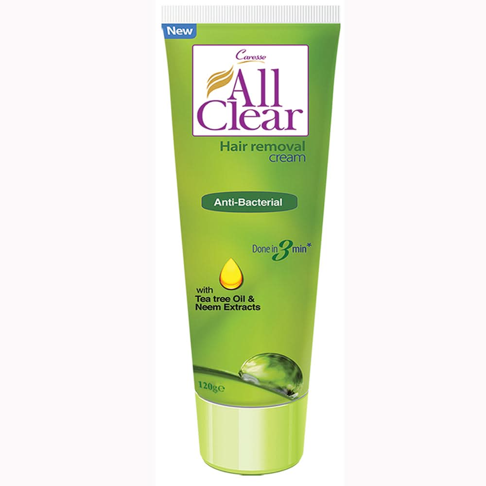 All Clear Hair Removal Cream Antibacterial 120gm, Beauty & Personal Care, Hair Removal, Chase Value, Chase Value