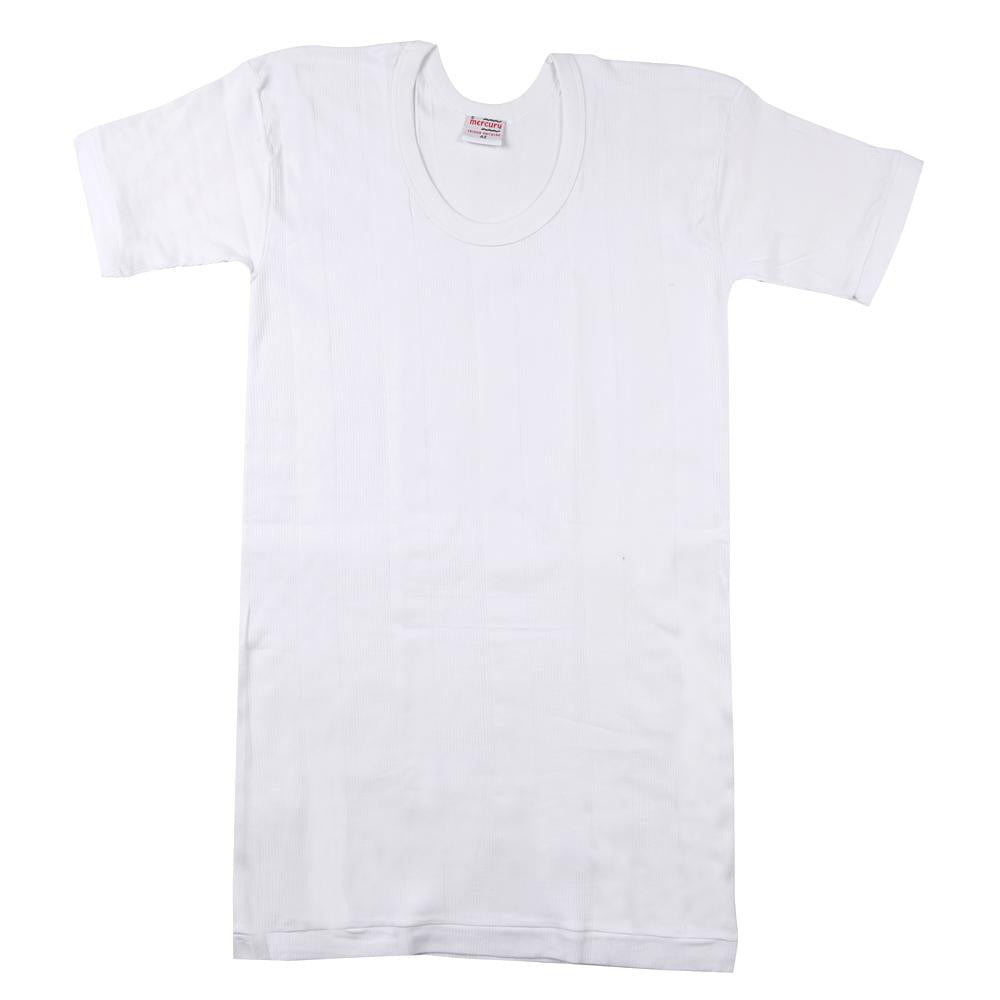 Mercury Half Sleeves Vest - White - Chase Value Centre