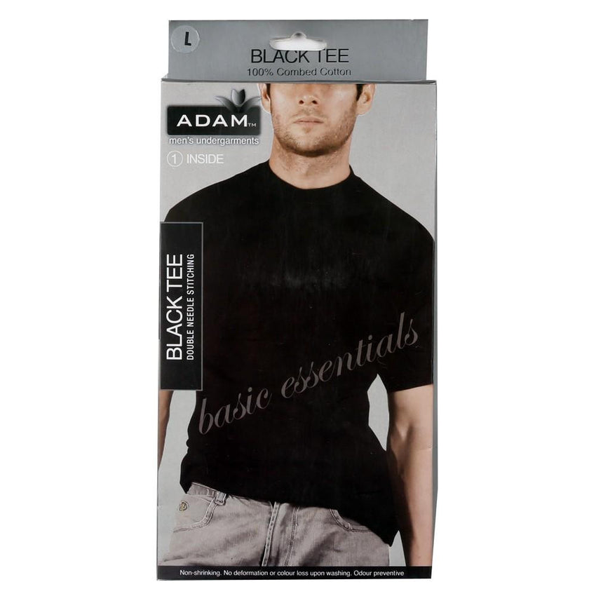 Adam Mens Black T-Shirt - Chase Value Centre