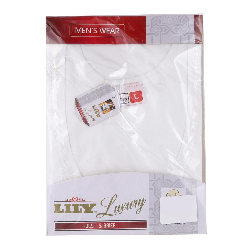 Lily Luxury Noorani Half Sleeves VestHalf Sleeves Vest - White - Chase Value Centre