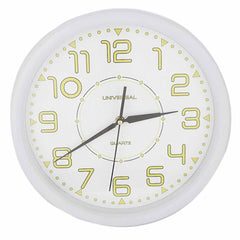 Analog Wall Clock 689C - White, Home & Lifestyle, Wall Clocks And Alarms, Chase Value, Chase Value